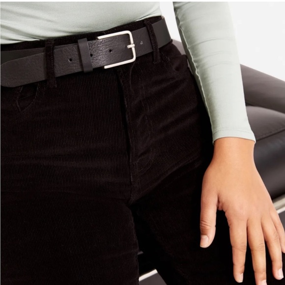 Everlane Cheeky Straight Corduroy Black - Picture 2 of 9